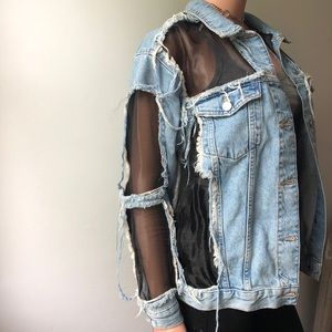 Distressed Jean Jacket